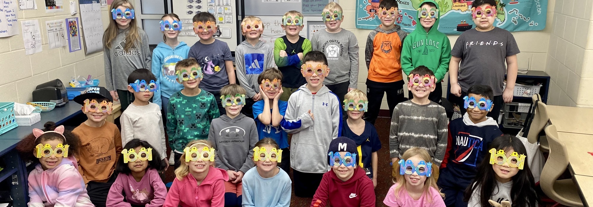 Students celebrate the 100th Day of School